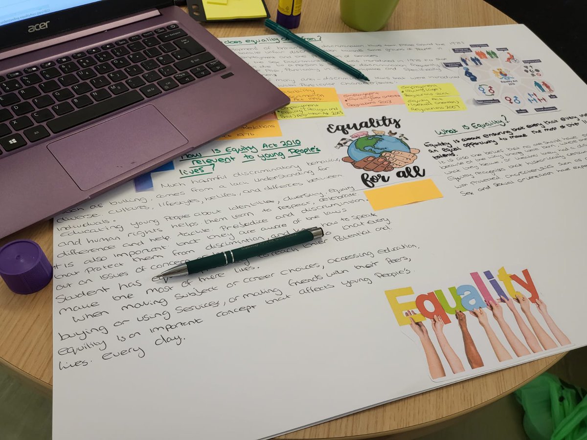 ABCPTandFlex's tweet photo. Our #Scarborough Level 2 #Flex group have been working on #practicalskills to design posters on #equality and #diversity, developing #research and #communicationskills as a part of the project. https://t.co/EiywZ8x4fc