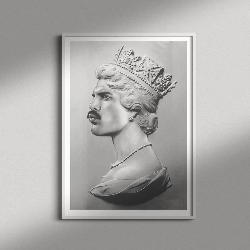 tiny_riot's tweet photo. New colourway! Monochrome Freddie XL screen prints 🖤🤍 shop now https://t.co/vElin5UYmA   
#queen #freddiemercury #monochrome #picturewall #wallart #iconart #musicicons #musicart #screenprints #rockroyalty #artgifts #smallbusiness #rockroyalty #artgifts #uniqueart #tinyriot https://t.co/TKwJ528JR0