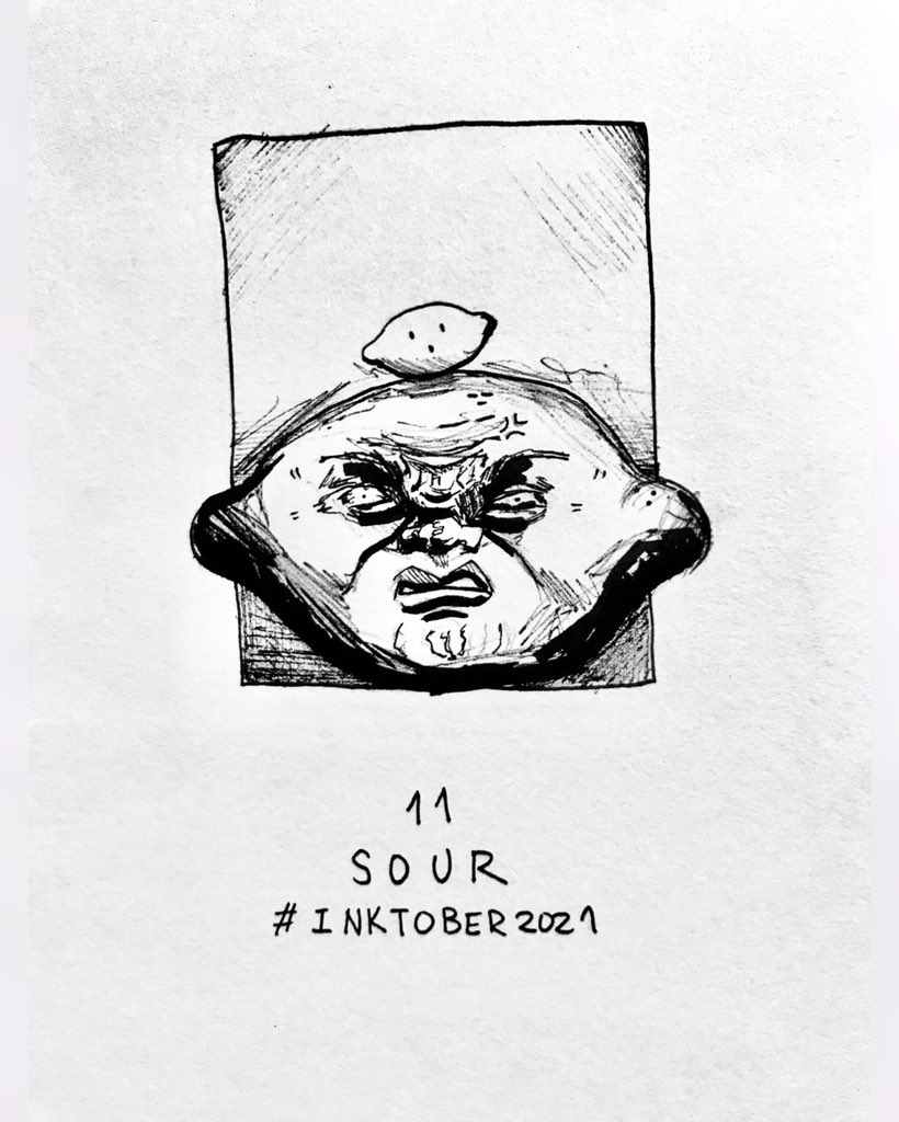 MeryChan234's tweet photo. 1️⃣1️⃣ SOUR

A Lemon with a sour face

#InktoberDay11 #Inktober2021 #Inktober #Ipevo #InktoberDay11Sour https://t.co/Ir0RyQObUc