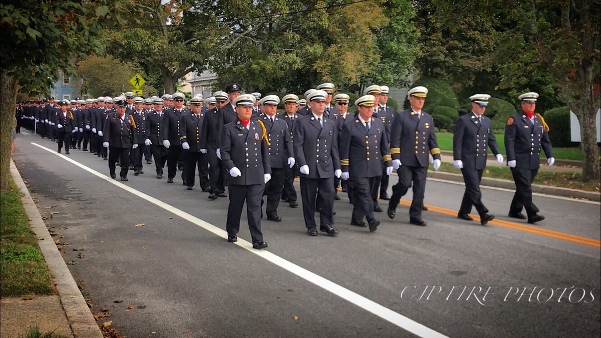 CJPFirePhotos's tweet photo. On Monday members of the Providence Fire Department gathered at St Mary of the Bay Roman Catholic Church in Warren for the funeral of Lt Christopher Jannitto who passed away from occupational cancer on October 1, 2021. https://t.co/jamUCwJksA