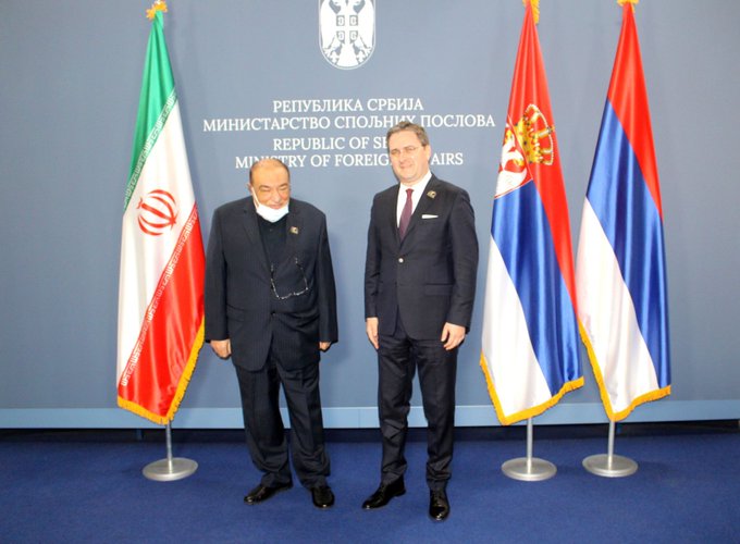 IraninSerbia's tweet photo. Deputy Minister #IRIFM🇮🇷 Mahdi Safari met Selakovic FM of Serbia🇷🇸, They touched all aspects of bilateral relation🇮🇷🇷🇸. https://t.co/VD0XzoY7lt