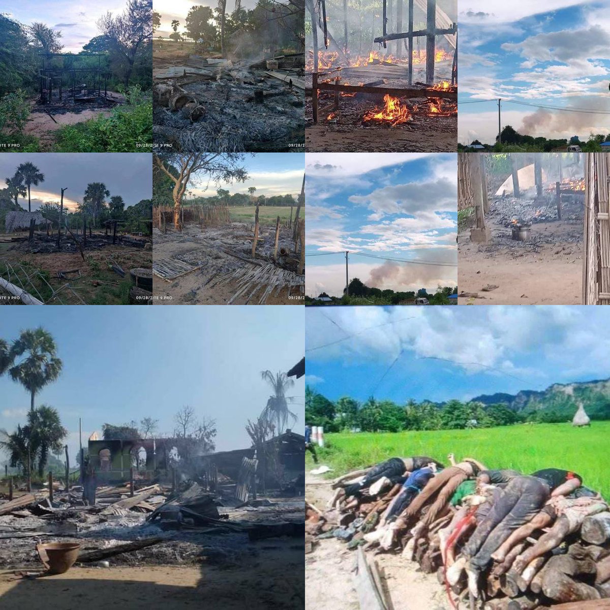 TTFR__Myanmar's tweet photo. Due to military terrorists using heavy artillery weapons and launching ari strikes on civilians, many lives have been lost and people have to flee from their houses. We urge @UN to enforce #NoFlyZoneInMyanmar and #HelpSagaing 
#WhatsHappeningInMyanmar https://t.co/KG1yQzqQFJ
