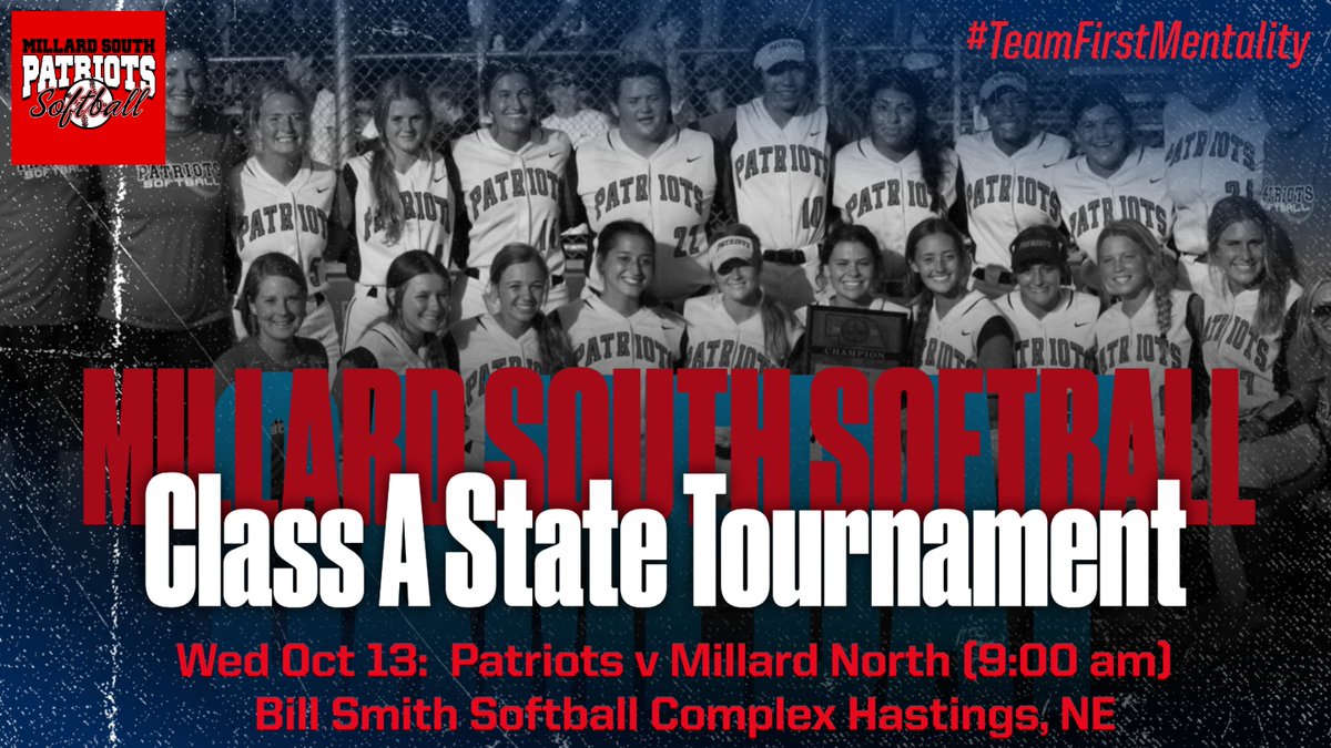 MSPatriotsSB's tweet photo. Driving 160 miles to play @MillardNorthSB, our 144th Street neighbors who are 4 miles away, in the first round of State.  What a great challenge! The Patriots will gather at 4:00 by the field and leave at 4:30.  Come join the sendoff! @MSHSactivities #TeamFirstMentality https://t.co/v4XEIyk68y