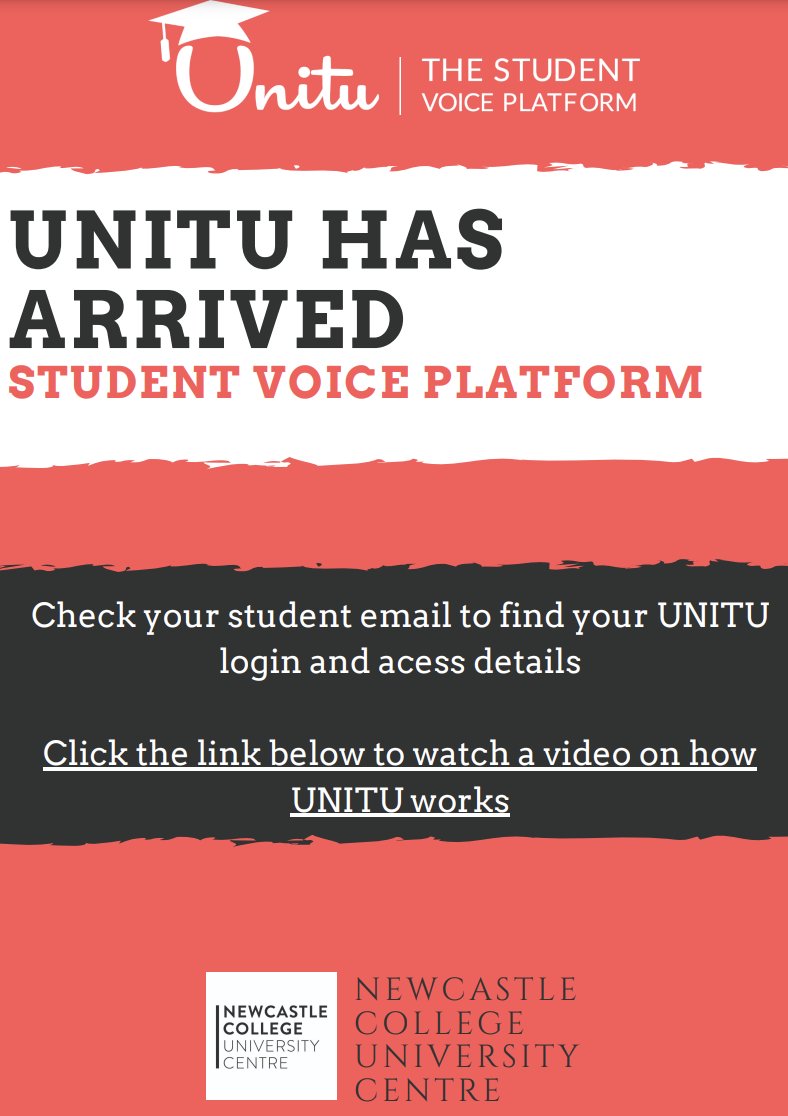 NCUC Research (@ncuc_research) on Twitter photo š¢ UNITU - The Student Voice Platform, has arrived! Start checking your student email for more details and login access.
WATCH how UNITU Works below:
youtube.com/watch?v=o3W4YVā¦
<a href="/OfficialUnitu/">Unitu | The Student Voice Platform</a> š¢ UNITU - The Student Voice Platform, has arrived! Start checking your student email for more details and login access.
WATCH how UNITU Works below:
youtube.com/watch?v=o3W4YVā¦
<a href="/OfficialUnitu/">Unitu | The Student Voice Platform</a>