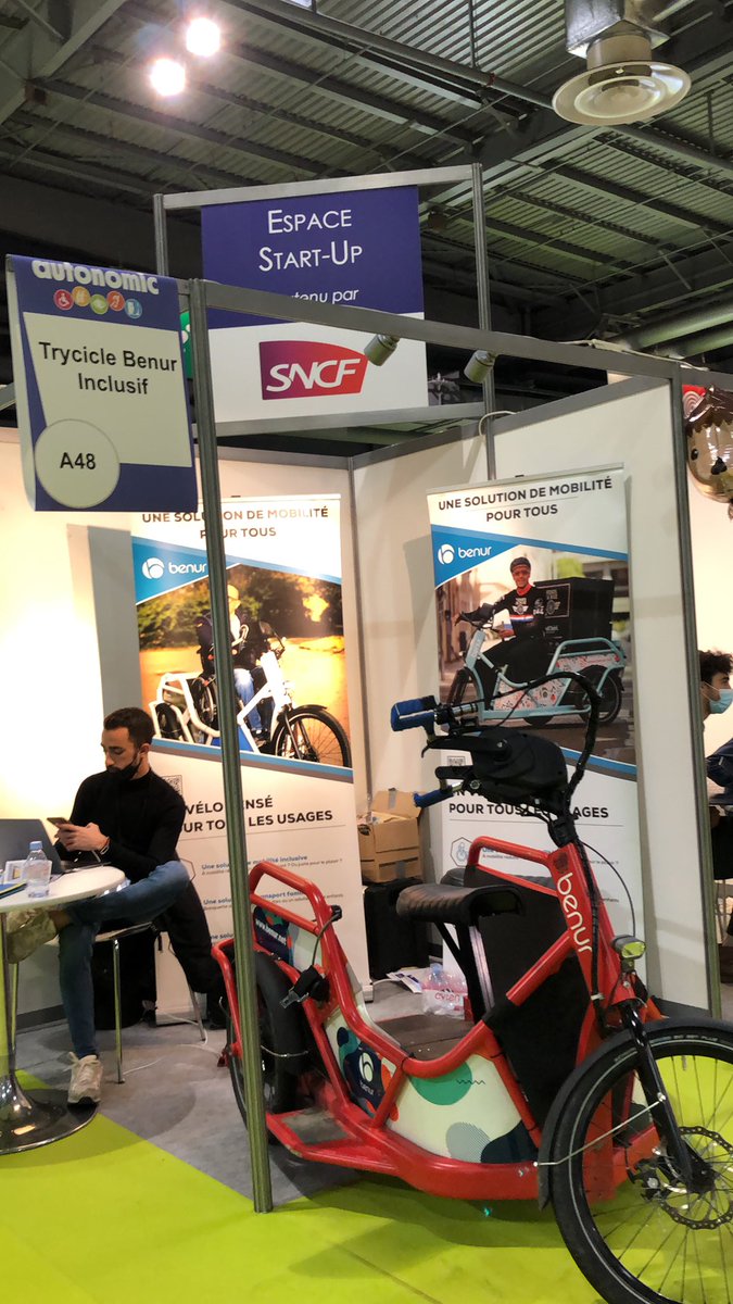 Sur l’espace start-up #innovation <a href="/SalonAutonomic/">Salons Autonomic</a> #Benur #inclusif