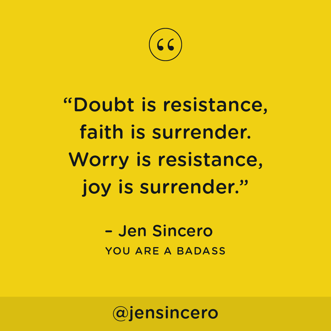 JenSincero's tweet photo. Energy needs to flow or else it stagnates. Surrendering puts you in the flow. #youareabadass #QOTD #TuesdayThoughts #TuesdayMotivation https://t.co/2XMtOP5e4S