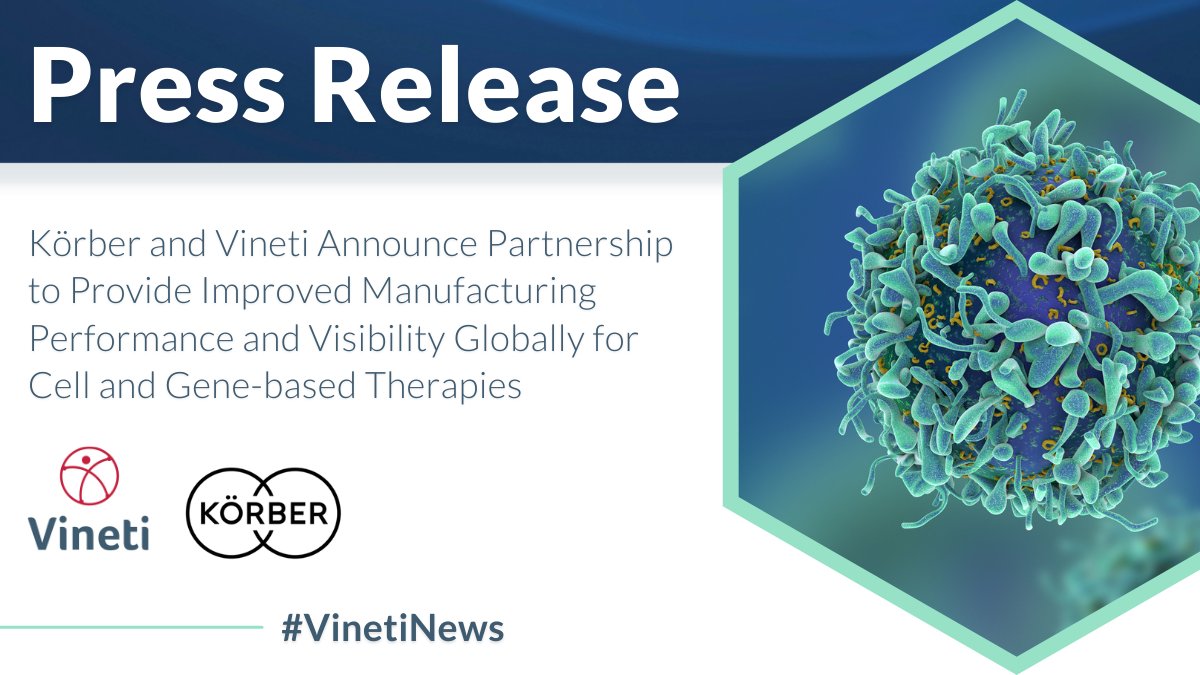 vinetiworks's tweet photo. #CGMesa21! Excited to announce our new partnership with @KoerberPharma to integrate with Werum PAS-X MES! As the #celltherapy #genetherapy sector reunites at Mesa, we’re honored to collaborate with this global leader. 

Learn more: https://t.co/nfkhLsVvzx @alliancerm #VinetiNews https://t.co/w1AAIea7kB