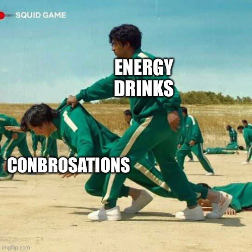 conbrosations's tweet photo. Energy drinks are all that is stopping Conbrosations from crashing… https://t.co/Nvl1WC9b3U