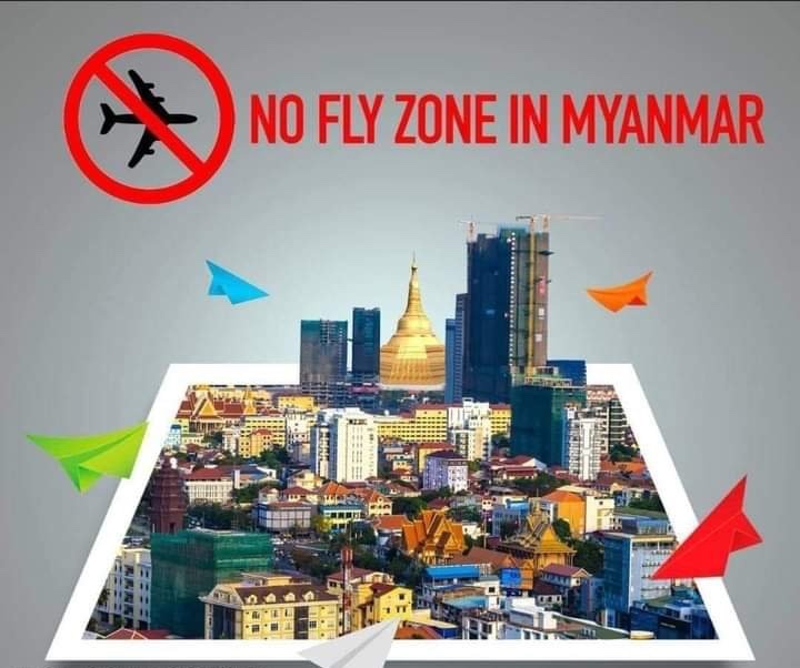 To save innocent civilians who have been suffering from air strikes by Junta SAC, our people urge <a href="/UN/">United Nations</a> to implement #NoFlyZoneInMyanmar and Refugees are calling <a href="/ICRC/">ICRC</a> &amp; <a href="/UN_HRC/">UN Human Rights Council</a> for urgent need of humanitarian aids &amp; proper medical care. #HelpSagaing