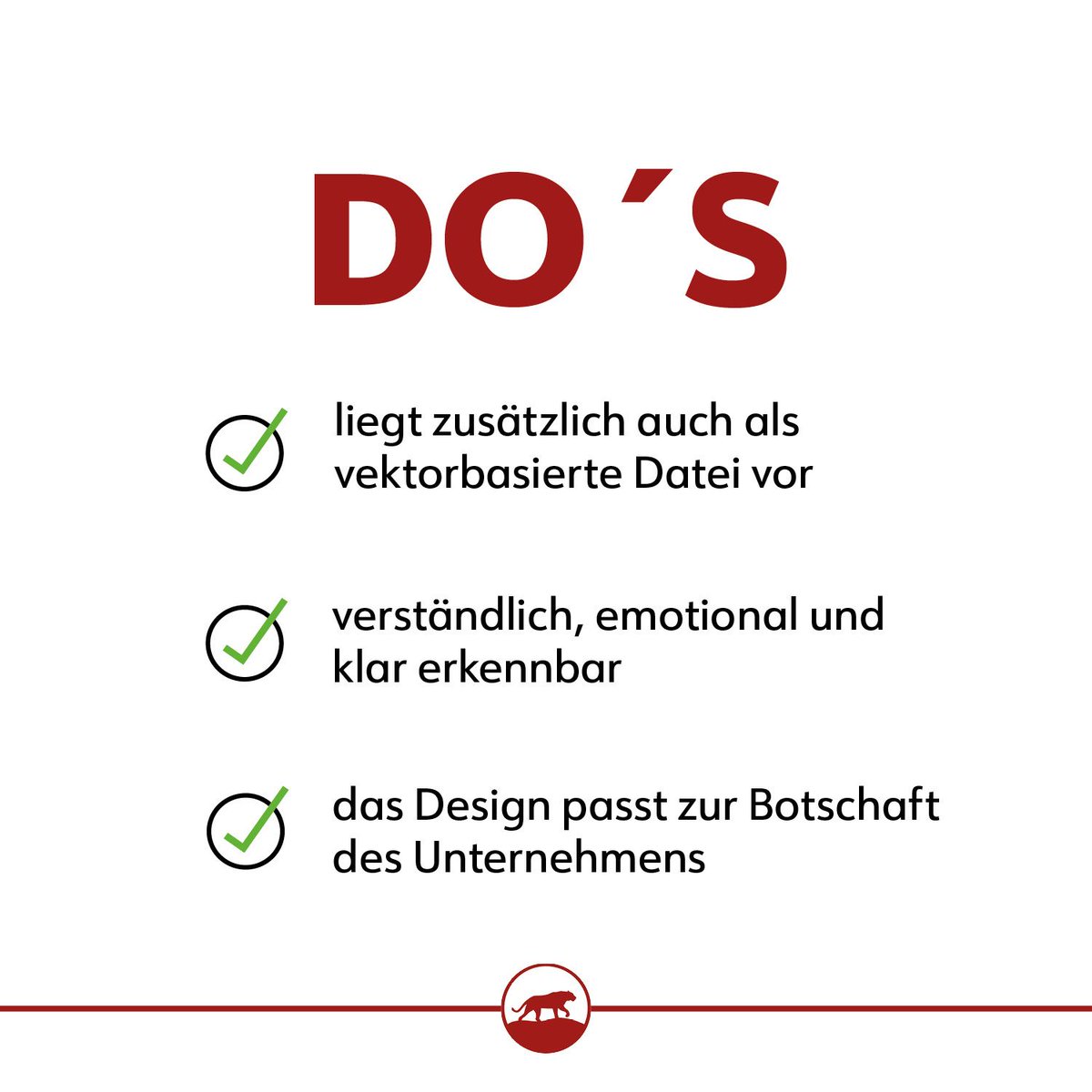 RedTigerDesign's tweet image. Logodesign 🖌💻

Heute geht es um die Do´s beim Logodesign.
Falls ihr solche Tipps hilfreich findet, hinterlasst uns doch gerne einen 👍🏻 in den Kommentaren.
Falls Du also auf der Suche nach einem Logodesigner bist, melde Dich sehr gerne bei uns! ☺️

#logo #logodesign