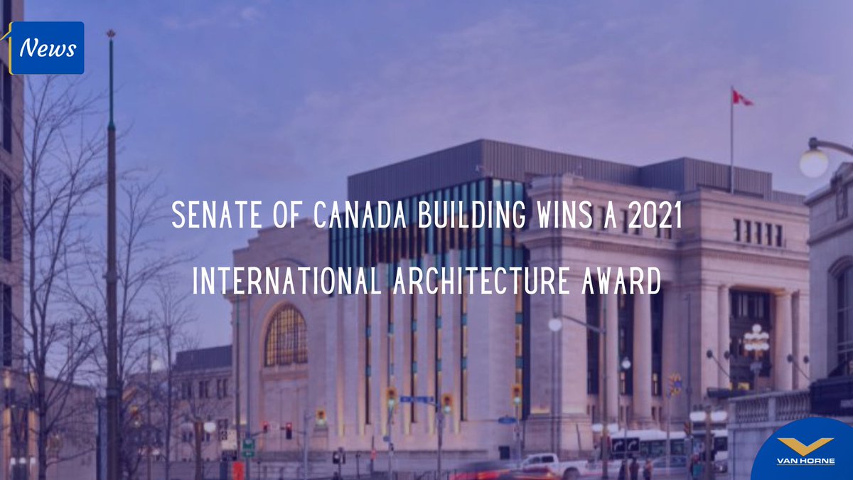 “The Senate of  #Canada #Building received top honours in the Government Buildings category." This challenging #project restructured the Beaux Arts train station in a modern and safe building.
Click on the link  ow.ly/TT1350Gk8tX
#VanHorne #Construction #DesignBuild