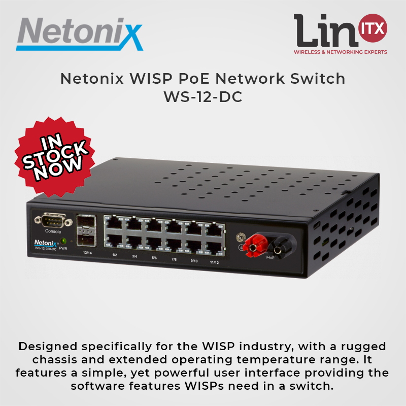 LinITX's tweet image. In Stock Now: #Netonix WISP DC PoE Network Switch - WS-12-DC #dcswitch #poeswitch #netonixswitch #wispswitch

linitx.com/product/14496
