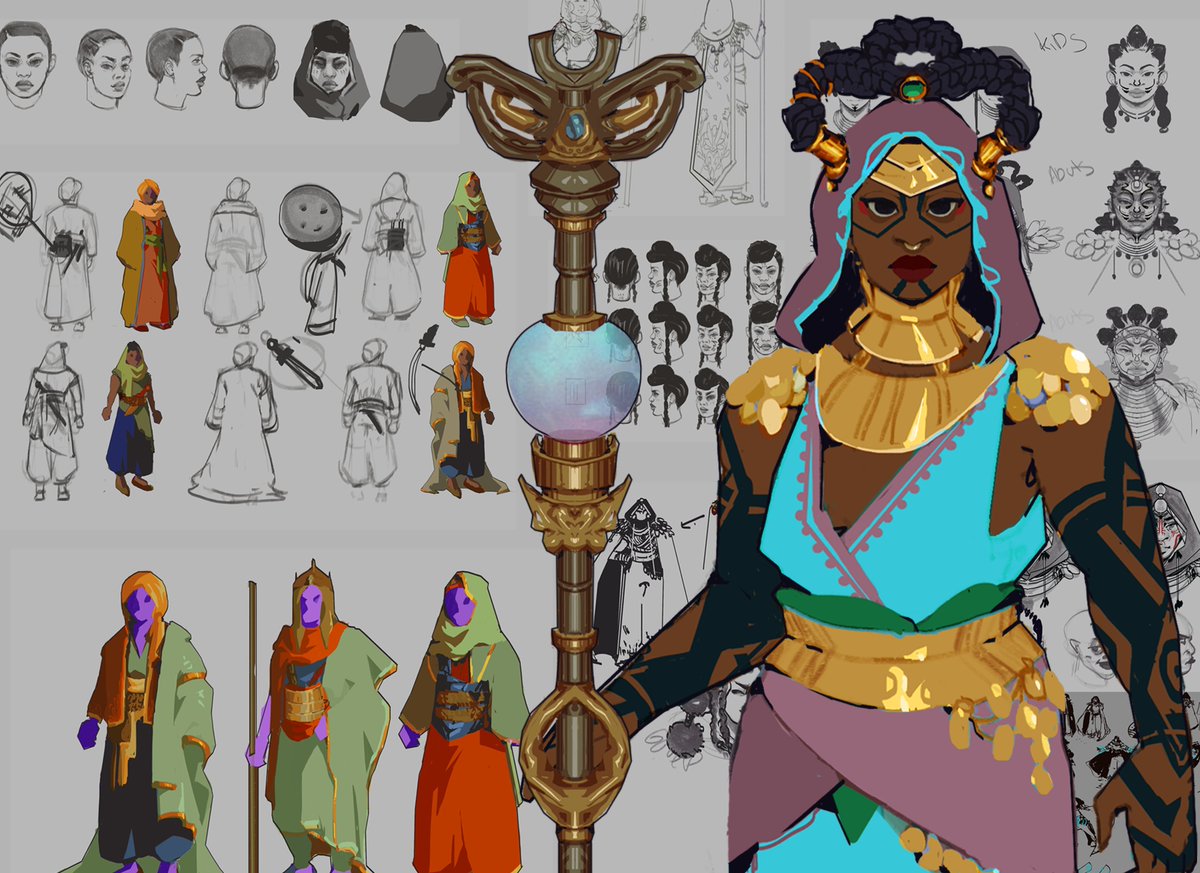 TallNQuirky's tweet image. 💕✨Hello #PortfolioDay ✨💕
                     and Happy               
        ✨✨#Blacktober✨✨

My name is Alecia, I&apos;m a concept artist, twitch streamer and I love, love colourful and chonky shapes. 

Links in the thread 💕