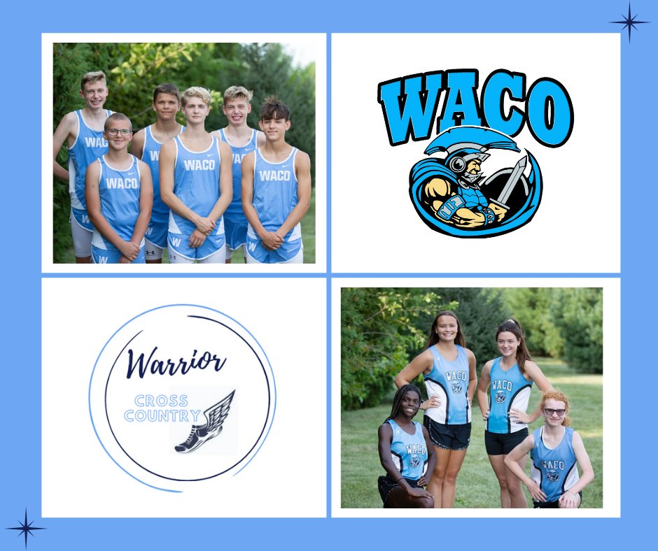 WACO Cross Country runs tonight at Columbus Junction. Wish our Warriors GOOD LUCK and we'll be sure to pass your messages on to the team!
Waco High
#wearewaco #buildingalegacy