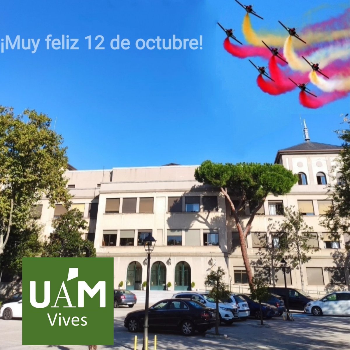 uam_vives's tweet photo. Muy feliz día a todos #UAMMadrid #Vives #UnMayorEsMas https://t.co/pkVPraETLp