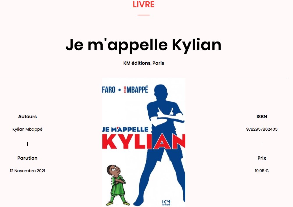 Autres & non classés - FARO / Kylian Mbappé - JE M'APPELLE KYLIAN - KM  éditions - ( 2021 ) .