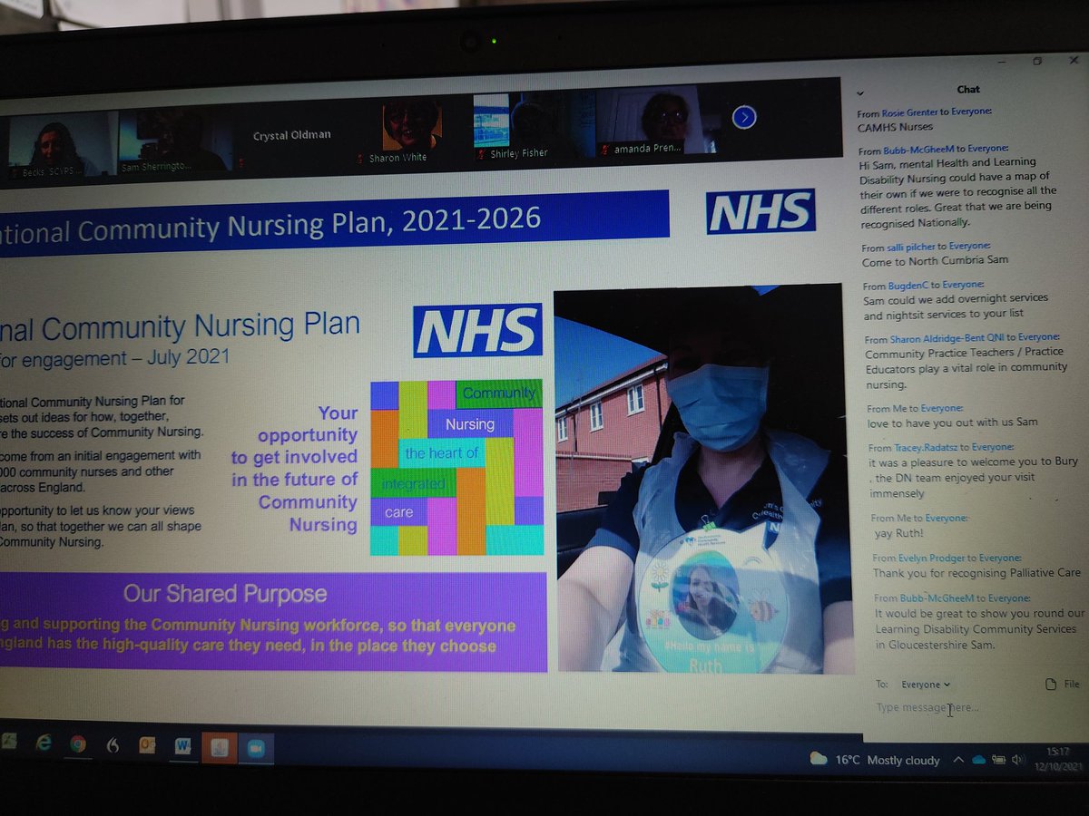 Rebecca Daniels BEM. RNC, BSc(hons), MSc, QN, PNA tweet media