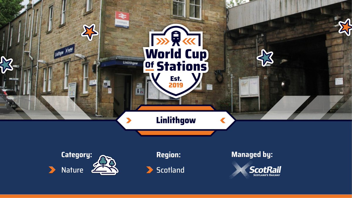 RailDeliveryGrp's tweet photo. Could another Scottish station 🏴󠁧󠁢󠁳󠁣󠁴󠁿 be crowned 👑 the winner of this year's #WorldCupOfStations 🏆?

48 stations 🚉 across Britain's railway network are battling it out to be crowned the winner on Friday - #StationsDay.

Make sure to have your say on Britain's best railway station! https://t.co/vFoysKsD8G