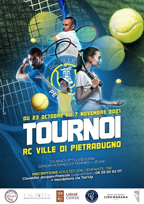 rc_vdp's tweet photo. 📌Le RC Ville-di-Pietrabugno fait son grand retour sur le circuit ! 

Le club est heureux de vous accueillir pour son premier tournoi affilié @FFTennis et qualificatif @LCorsica : du 23 Octobre au 07 Novembre  2021 🎾

V’ASPETTEMU NUMEROSI ! https://t.co/hBoydx4u79