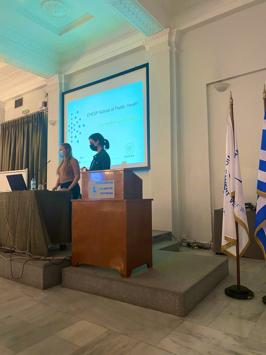 Ed3sSuzanne's tweet image. 🇬🇷 #ED3SENGRÈCE 🇬🇷

➡️ Présentation de l’@EHESP à l’École de Santé Publique d’Athènes par Marie et Nadège : 2 élèves #D3S de la promotion Gisèle Halimi 👏👏