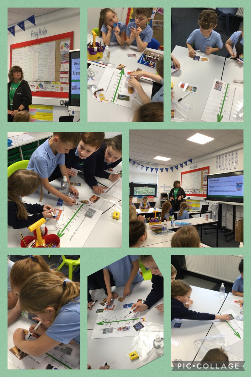 DiscoveryVWong's tweet photo. Today we loved learning from our visitors from @GroundworkGM, who taught us all about how long different things take to decompose - 200 years for a can of pop! We learned lots of ways to be more #caring to our planet. @Discovery_Hyde https://t.co/dStu7qDcfm