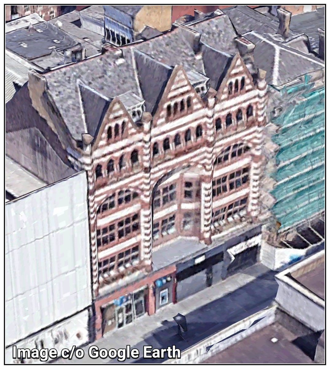 hiddenliverpool's tweet image. On The Roy Basnett Show on @LiverpoolLiveRD yesterday, Roy asked me what the 'stripey building on Lord St' used to be.

I explained that it is the old Lord St Arcade that was designed by Walter Aubrey Thomas who also designed The Royal Liver Building.