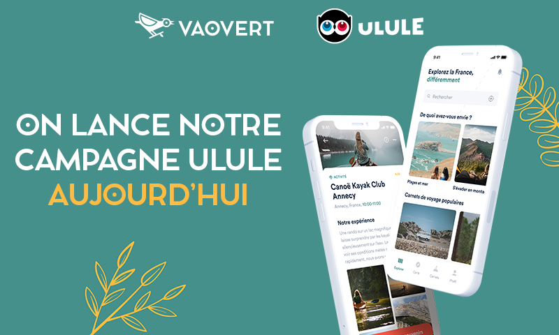 Elle est arrivée ! Elle est en ligne👇bit.ly/VaovertUluleTw 
Notre première campagne de #FinancementParticipatif sur <a href="/ululeFR/">Ulule FR</a> ! N'attendez pas plus pour découvrir notre projet d'appli et surtout nos super contreparties ! #TourismeDurable #Crowdfunding
