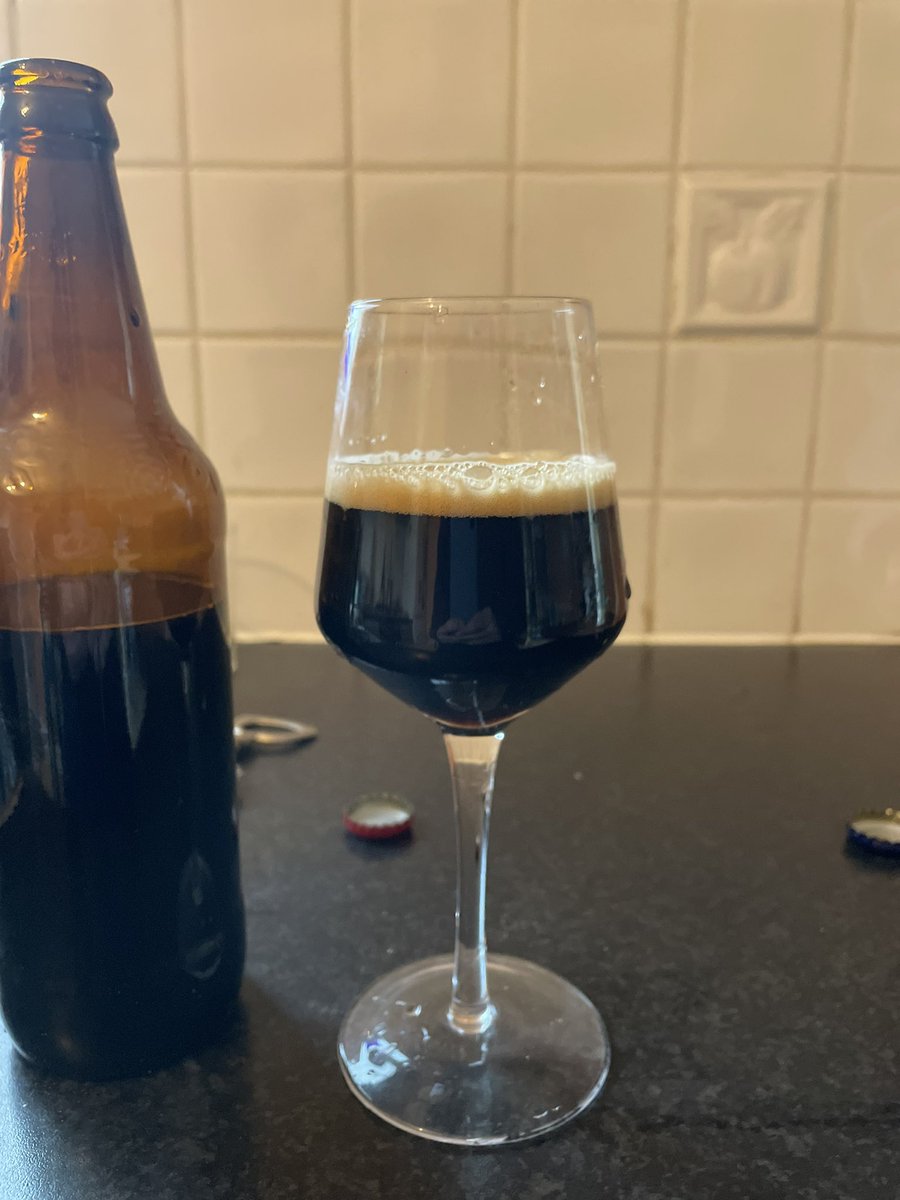 My lad is off school today with a cough and I’ve been looking after him this afternoon. I definitely haven’t been drinking home brew imperial stouts