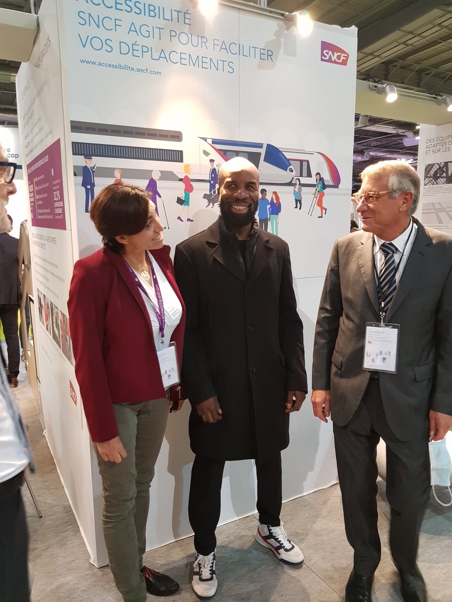 Salon #autonomic 2021 accessibilité : #SNCF agit pour faciliter vos déplacements #accesplus #mav #balisesSonores #accompagnement 
<a href="/L_Monrond/">Laëtitia Monrond</a> <a href="/tresormakunda/">Trésor Makunda</a> Alexandrine <a href="/YannQUEVAL/">Yann Quéval</a> <a href="/AlexLecoustre/">Alexandre L.</a>