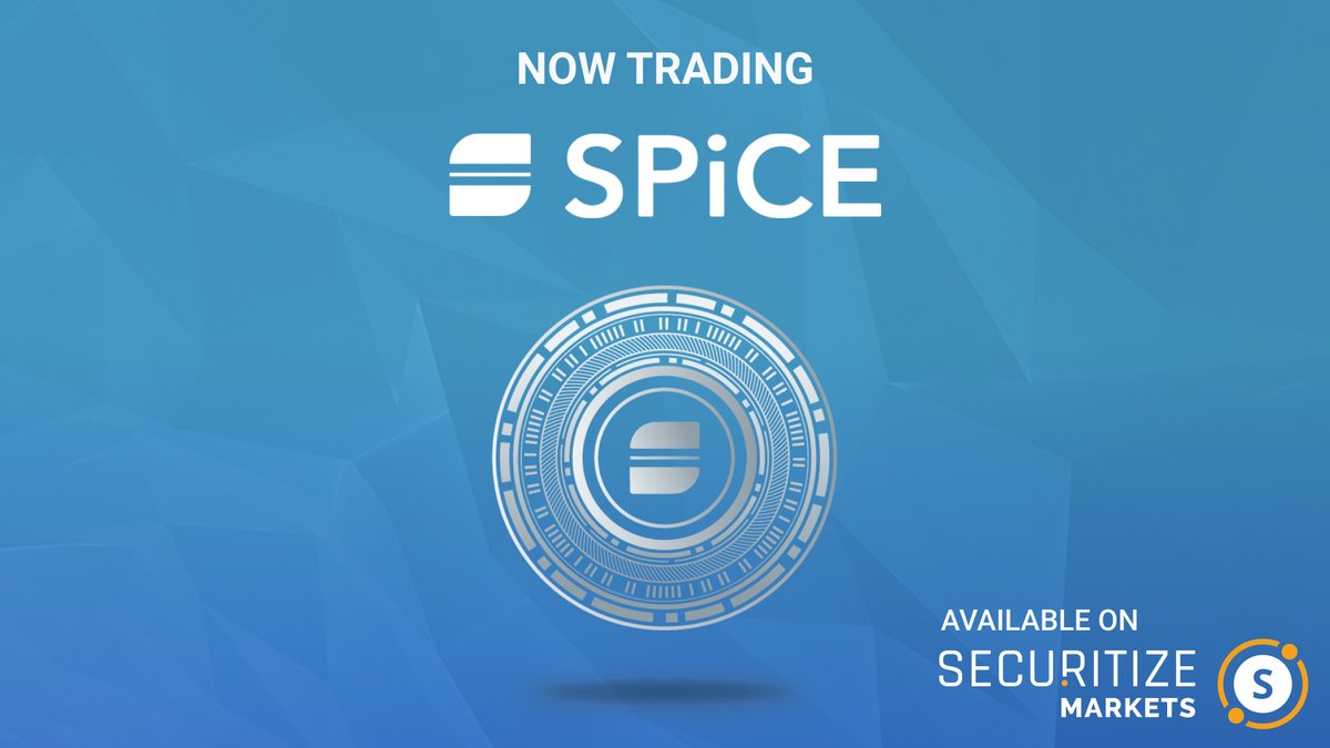 Congratulations to <a href="/SPiCE_VC/">SPiCE VC</a> on being listed for trading on Securitize Markets! SPiCE is a venture capital firm providing investors exposure to the growth of the tokenization ecosystem. More info: spicevc.com. Trade: securitize.io/invest/seconda… #trading #investing
