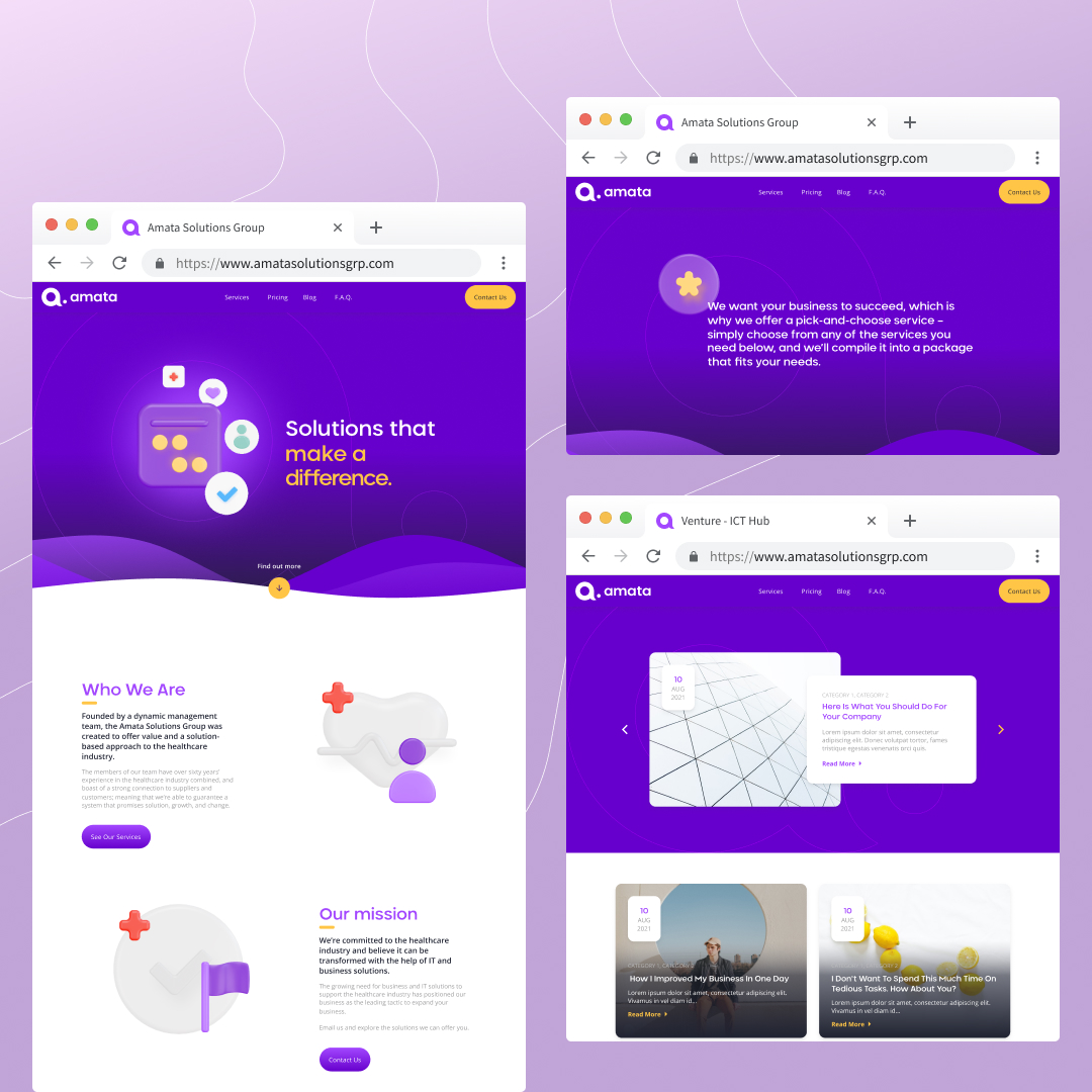 We had a great time working on Amata's new website. Check it out! 
amatasolutionsgrp.com
#websitedesigning #userexperiencedesign