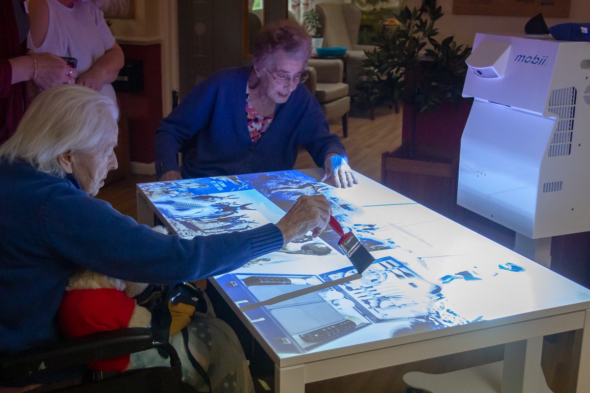 ForestHealthLtd's tweet photo. Welcome @OMinteractive1 🥳
We’re excited to rollout the wonderful Mobii interactive sensory projectors across the Forest Healthcare group 📽
Motion activated, the system promotes social interaction, improves wellbeing, & encourages physical activity ☺️
#Mobii #InnovationInCare https://t.co/HEPdIeA649
