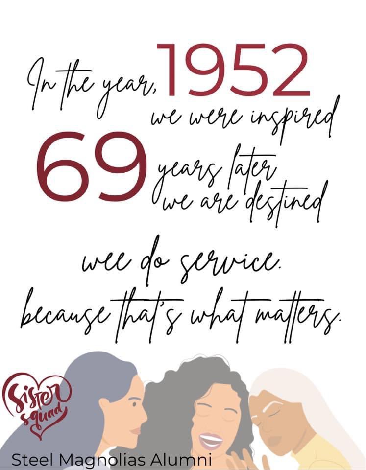 bittersweetluvn's tweet photo. Happy Founders Day to all of the members of #GammaSigmaSigma National Service Sorority, Incorporated.
Celebrating 69 years of Unity In Service.
💓
#HKMade
#Spr2K9
#QU4Dclub
#GSS1952 https://t.co/6VphC5FxLI