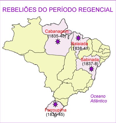 profbruno1822's tweet photo. Período regencial é como ficou conhecido o decênio de 1831 a 1840 na História do Brasil, compreendido entre a abdicação de D. Pedro I e a "Declaração da Maioridade", quando seu filho D. Pedro II teve a maioridade proclamada.
#balaiada #sabinada #farroupilha #cabanagem #revoltas https://t.co/iUVQorgMLZ
