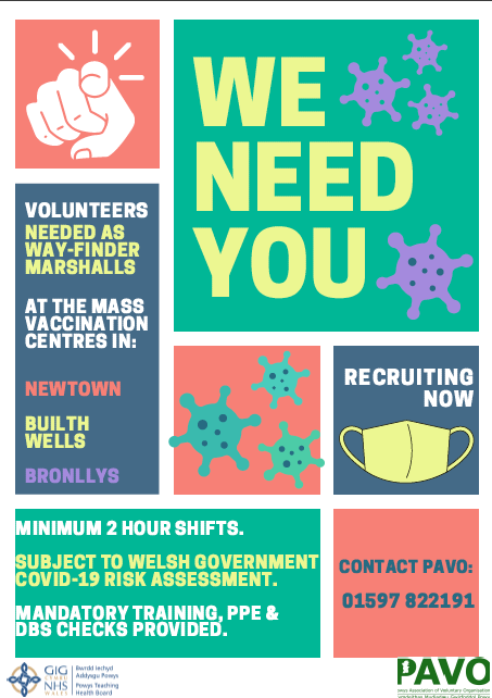 Powys Mass Vaccination Centre Volunteers