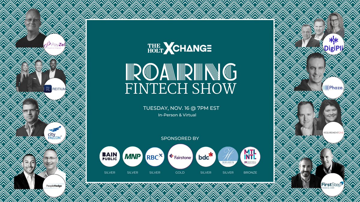 Our Fintech Show on Nov 16 will be our first hybrid event since the pandemic hit. We can't wait for you to meet this year’s selection of portfolio companies.

Register for in-person tickets or sign up for the virtual link by visiting our website at bit.ly/3ai2Xql