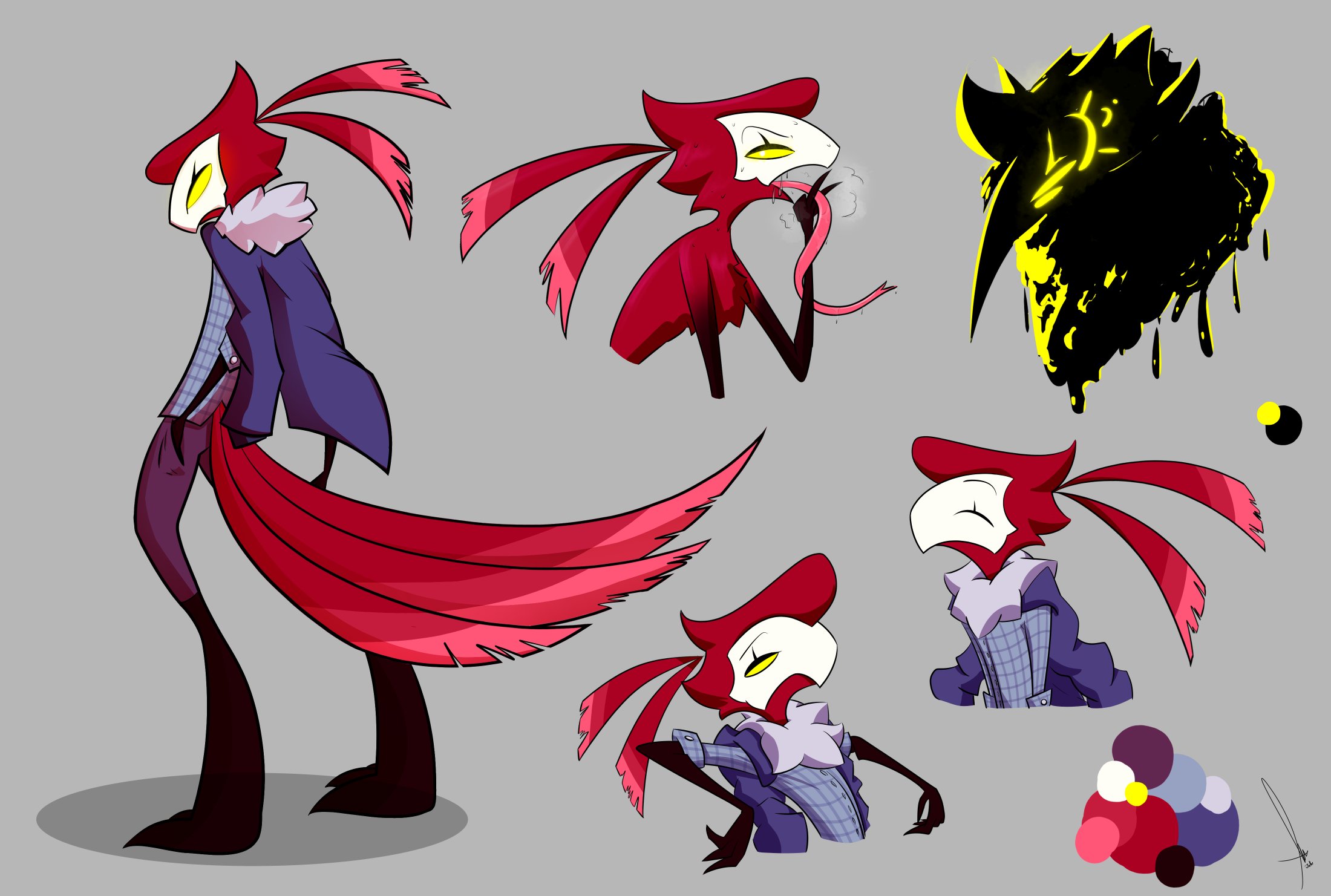 Stolas The Owl Demon Helluva Boss Minecraft Skin | Images and Photos finder