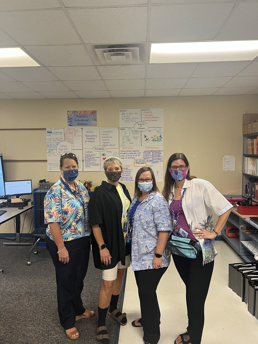 mhfinch1's tweet photo. Our admin group dressing up for multicultural week at #SSES! We are wacky, tacky tourists! ❤️ our Dolphins! https://t.co/F6UApfdD6K