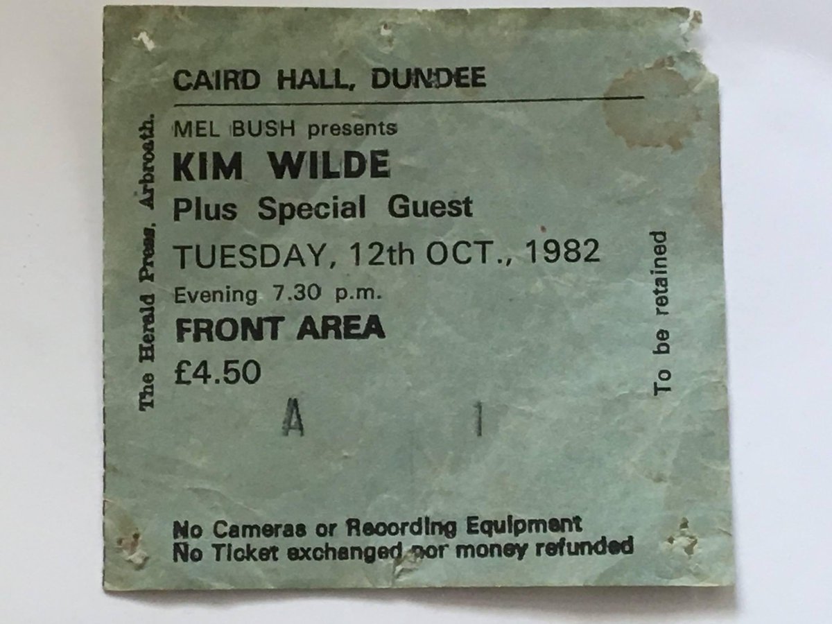 kennymeek1's tweet photo. What can I say on this day in 1982 I went to see @kimwilde @Wildericky and the band for the very first time great memories looking forward to celebrating 40 years next year on the Greatest Hits Tour #FirstTimeOutTour ❤️ https://t.co/R7eGA9QLX0