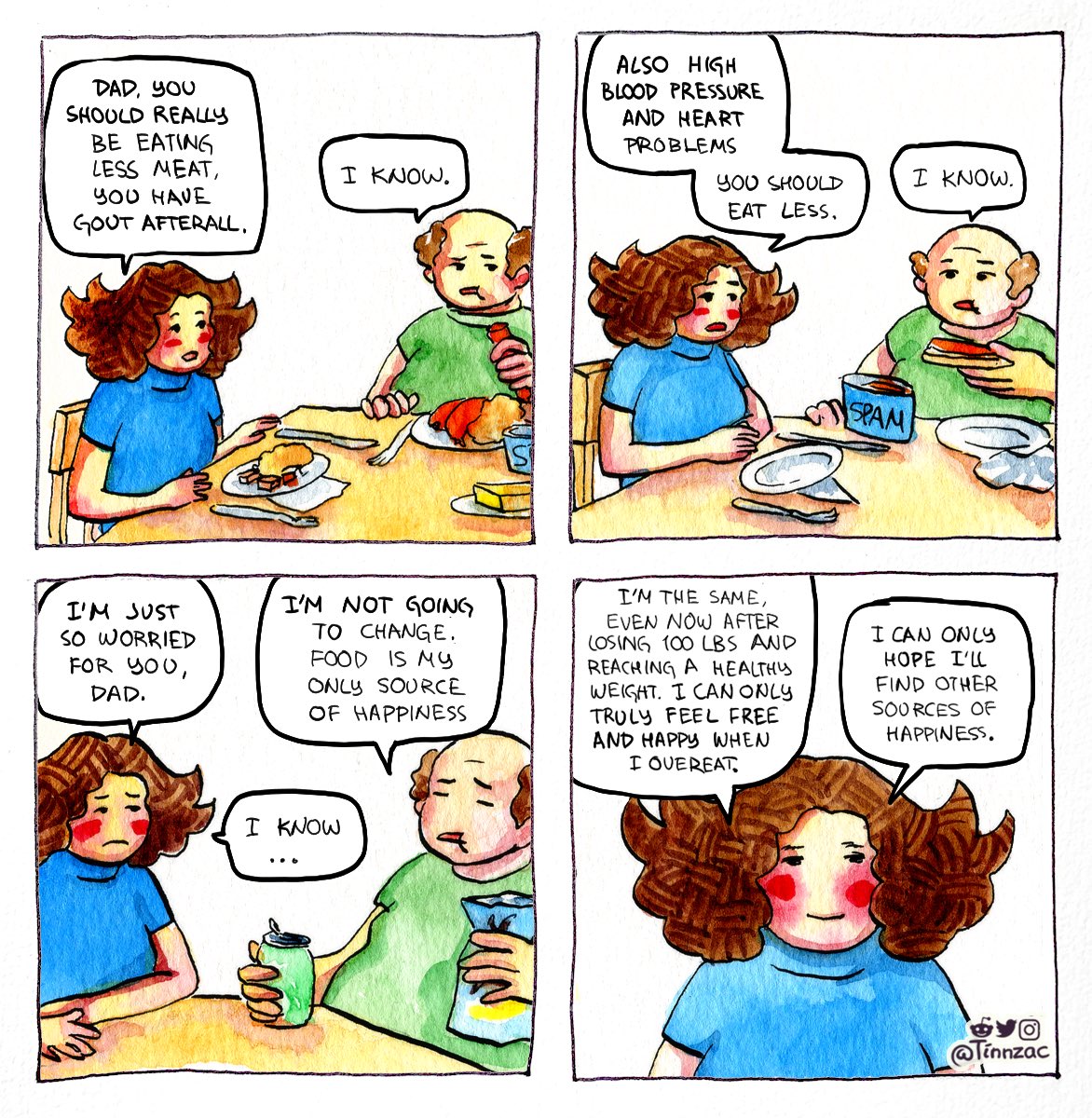 tinnzac's tweet photo. Finally reached my goal weight 🥳 #watercolorcomic https://t.co/iqqkjKy5eP