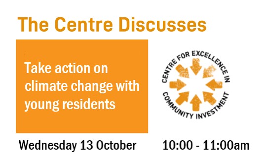 Join us at our next session of the Centre Discusses, this Wednesday, titled 'Take action on climate change with young residents'. Guest hosted by @placeshapers as part of their #NetZeroWeek and featuring @Clarion_Group and @catalysthousing Register today ow.ly/6mZA50GpuHo