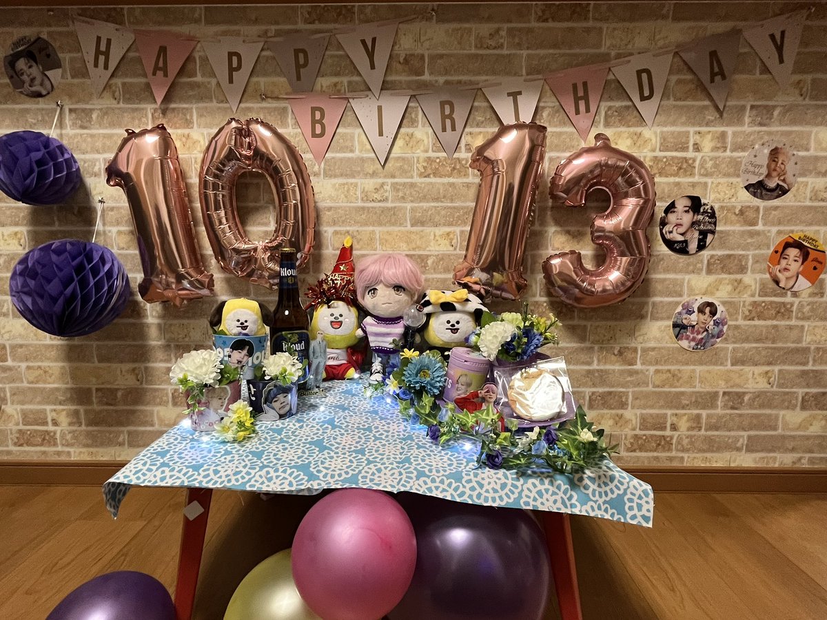 JM1013_Rin712's tweet photo. HAPPY JIMIN DAY🥂🎂🌸
毎年こうしてお祝いできる幸せ💓💓
産まれてくれて、
ジミンでいてくれて、
本当に本当にありがとう💕
ジミンのご両親にも感謝致します❣️
これからもずっと愛しています💜💜💜
#HappyJiminDay
#D_0 https://t.co/X3lOT8tf1l