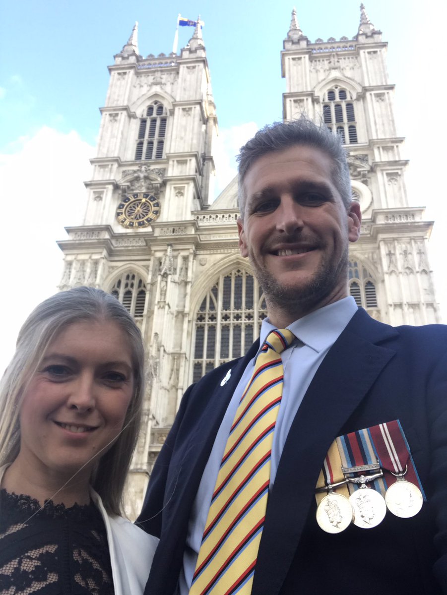 Westminster Abbey looking glorious in the sunshine today: terrific service to celebrate 100years since the formation of The Royal British Legion. @PoppyLegion #RBL100