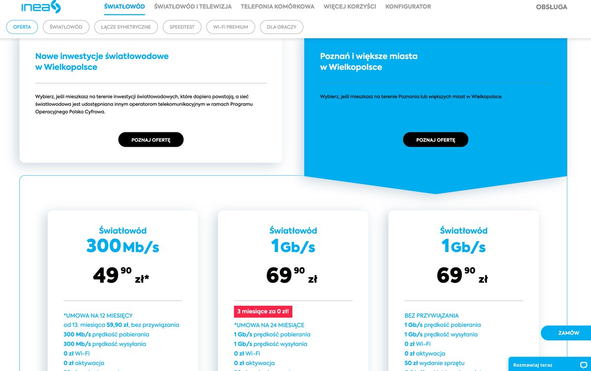 TomRobak's tweet image. Hey! Co się stało z Internet #10gigabit od @ineapl ? Już wyczerpaliśmy pulę podłączeń?