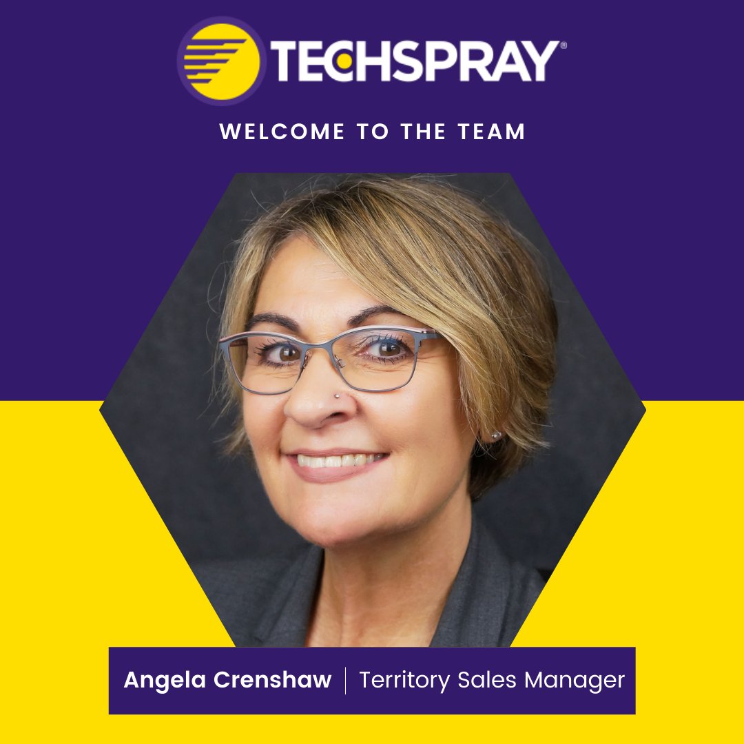 techspray's tweet image. Welcome Angela Crenshaw to our team as Territory Sales Manager for Tennessee and North Carolina!

With over 20 years of B2B sales experience, her focus is helping customers boost productivity and achieve compliancy through innovative products &amp;amp; training.

#welcome #b2bsales