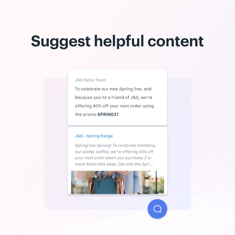 helpscout's tweet photo. 🚨Product Announcement: major updates to Help Scout Messages! Take your proactive support to the next level with targeted Messages.

👉 Swipe to see what you can do with Messages.

Read the announcement ⤵️