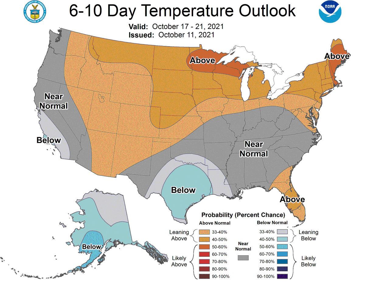NWSNewYorkNY's tweet photo. We're still waiting on our first sub-50° reading of the season at Central Park. Latest date on record is October 20.

With mild air in place this week and above-normal temperatures projected by @NWSCPC next week, it could be a nail-biter! https://t.co/Crrt7xzrrC