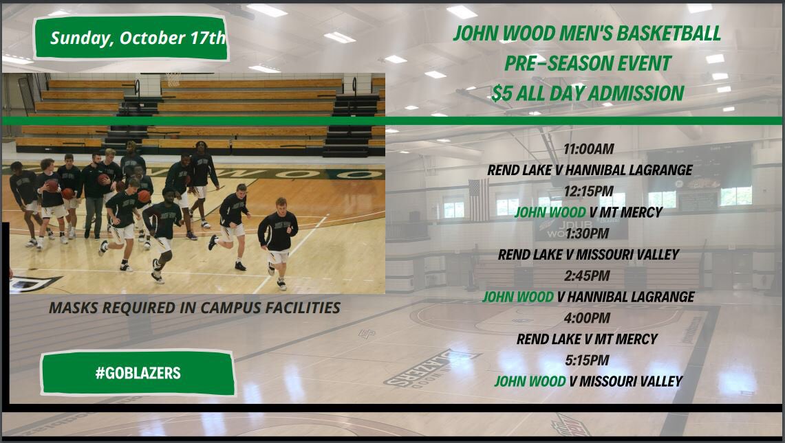 JWCCBlazersMBB's tweet photo. With all due respect to cross country, volleyball, college men’s &amp; women’s soccer, high school boys’ soccer, football, fall baseball, fall softball and the 2,000 other things your kids do….

It’s basketball season ya all.

Sunday, Oct 17th all day hoops 
$5 all day admission https://t.co/AcBjG4MEwx