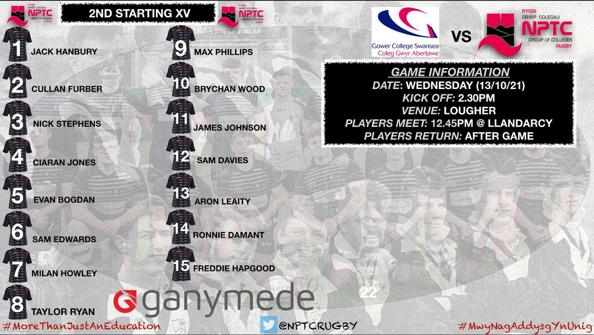 NPTCRugby's tweet photo. 📣 🅂🅀🅄🄰🄳 ANNOUNCEMENT 📣

Please see below the 1st and 2nd teams to play @GCSRugbyAcademy tomorrow afternoon👇🙌

📍 Lougher RFC
⏰ 2.30pm KO

#MoreThanJustAnEducation
#MwyNagAddysgYnUnig https://t.co/jcrmIC4daM