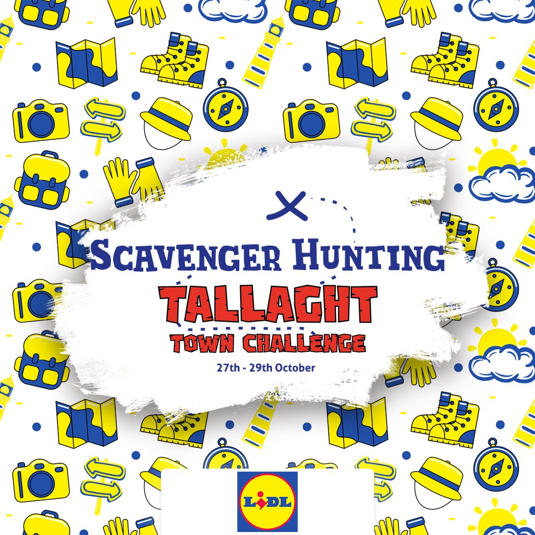 GetHuntingIRL's tweet photo. We are delighted to partner with @lidl_ireland to host a Scavenger Hunting event for their head office employees in Dublin. We are looking forward to seeing lots of blue and yellow around the Tallaght area! #GetHunting https://t.co/attMROMsN1